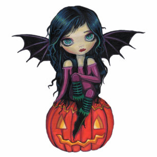 Photo Sculpture Citrouille Pixie Halloween Photo Acrylique Sculptu