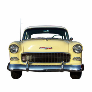 Photo Sculpture Classique jaune Chevy 1955 Chevrolet