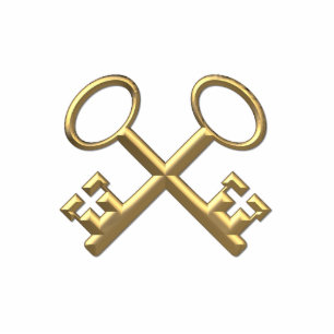 Photo Sculpture Clés de St Peter en or "3D"