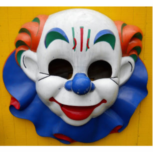 Photo Sculpture Clown de cirque déplaisant