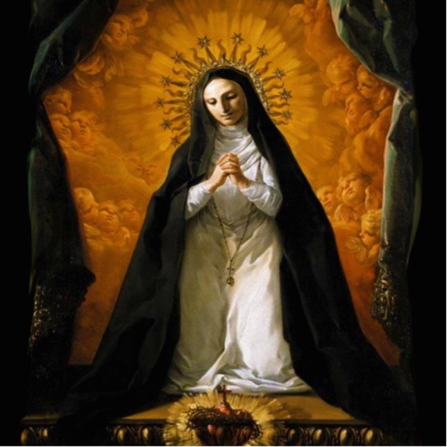 Photo Sculpture Coeur de Margaret de saint Mary Alacoque - (Devant)