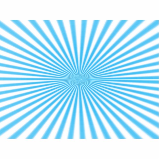 Photo Sculpture cool bleu starbust (Devant)