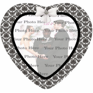 Photo Sculpture Damask Elegance Mariage Photo Frame