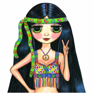 Photo Sculpture De paix signe de paix de clignotant hippie de