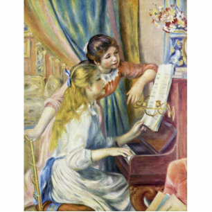 Photo Sculpture Deux filles au piano, par Pierre-Auguste Renoir