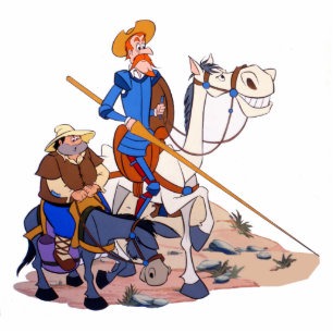 Photo Sculpture DON DON QUICHOTTE et SANCHO - 400 ans par