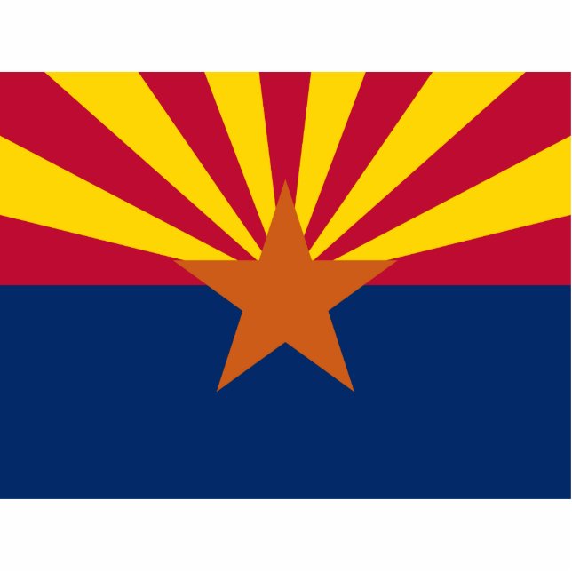Photo Sculpture Drapeau d'État de l'Arizona (Devant)