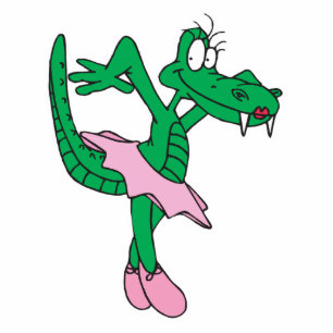 Photo Sculpture drôle ballerine alligator