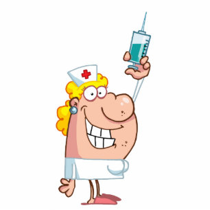 Photo Sculpture Drôle Infirmière avec seringue