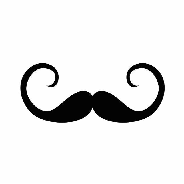 Photo Sculpture Elégante Moustache (Devant)