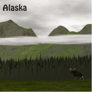 Photo Sculpture Emerald Alaska