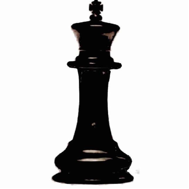 Photo Sculpture Faites votre propre roi de noir de jeu d'échecs (Devant)