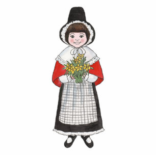 Photo Sculpture Fille mignonne de Gallois dans le costume