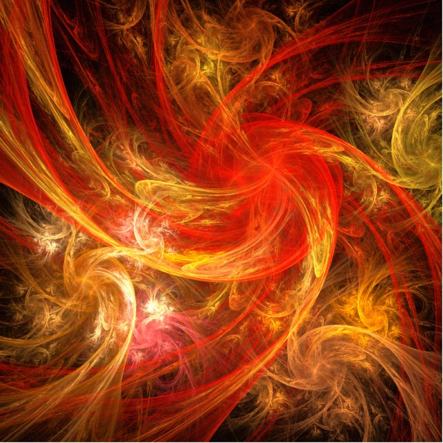 Photo Sculpture Firestorm Nova Abstrait Art (Devant)