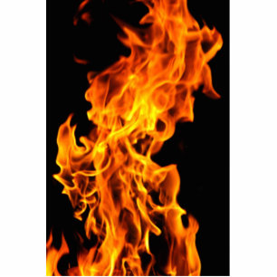 Photo Sculpture Flamme orange