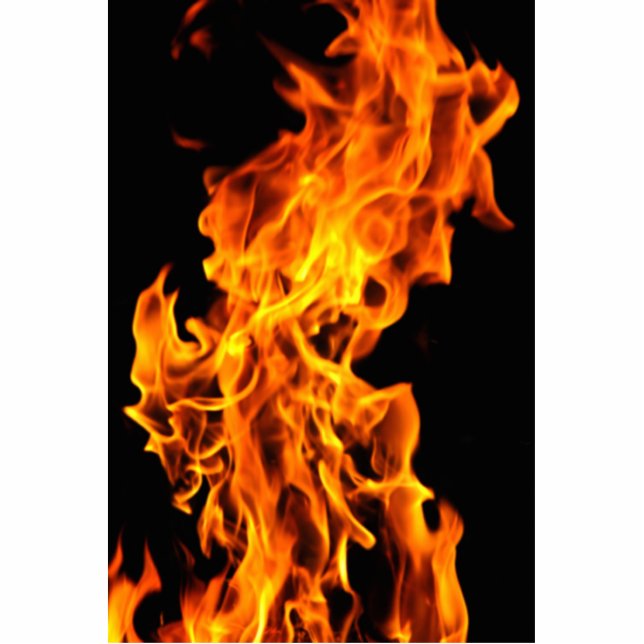 Photo Sculpture Flamme orange (Devant)