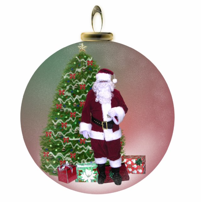 Photo Sculpture Globe de Père Noël (Devant)