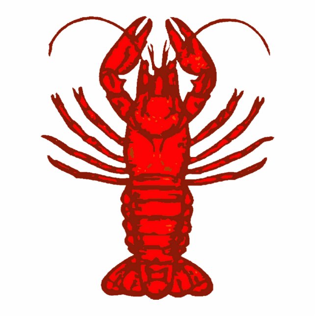 Photo Sculpture Grand homard rouge ou écrevisse (Devant)