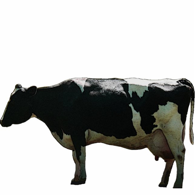 Photo Sculpture Grande sculpture en vache laitière (Devant)