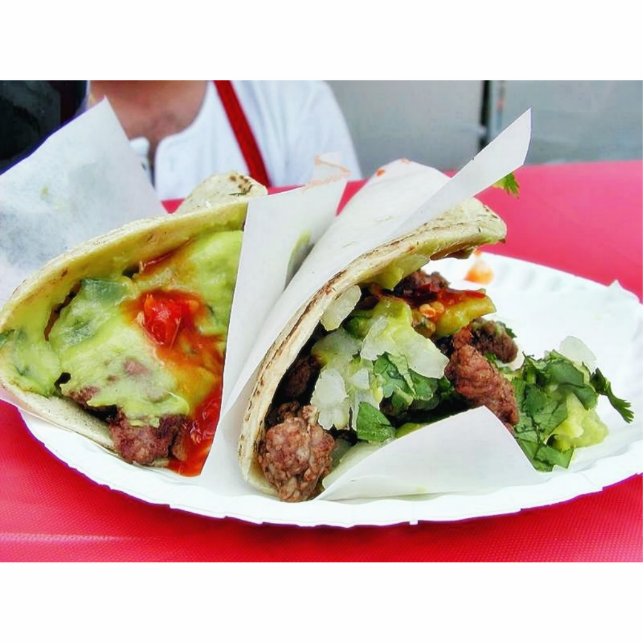 Photo Sculpture Guacamole de tacos de Carne Asada (Devant)