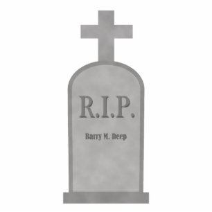 Photo Sculpture Halloween Barry M. Deep Tombstone Photo Sclupture