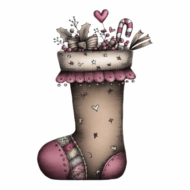 Photo Sculpture Holiday Stocking Surprise (Devant)