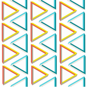 Photo Sculpture Impossible triangles geek motif