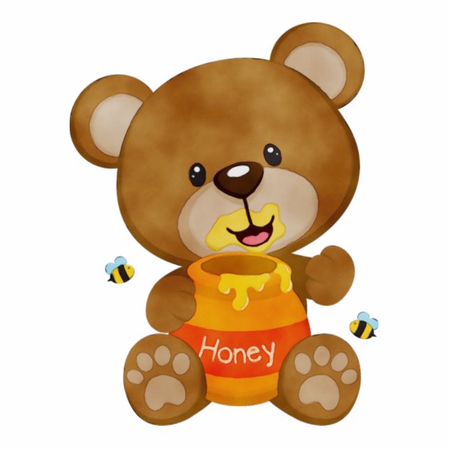 Photo Sculpture Joli Baby shower d'ours en peluche (Devant)
