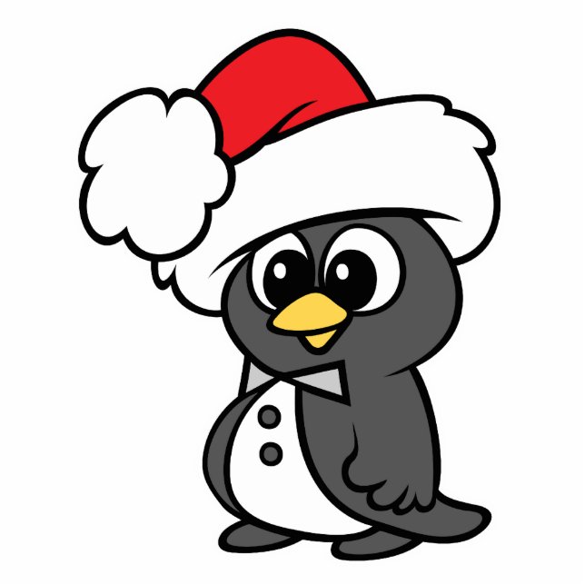 Photo Sculpture Joli Noël Tuxedo Penguin (Devant)