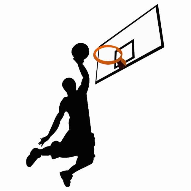 Photo Sculpture Joueur de basketball Silhouette Slam Dunk (Devant)