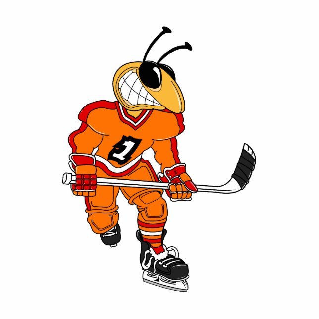 Photo Sculpture Joueur de hockey d'abeille (Devant)
