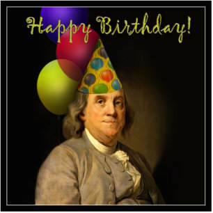 Photo Sculpture Joyeux anniversaire de Ben Franklin
