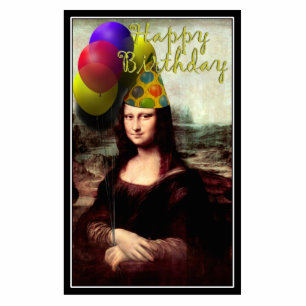 Photo Sculpture Joyeux anniversaire Mona Lisa