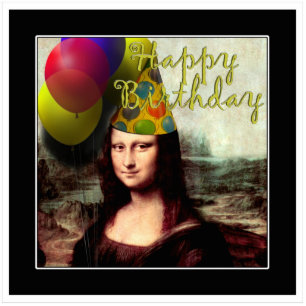 Photo Sculpture Joyeux anniversaire Mona Lisa