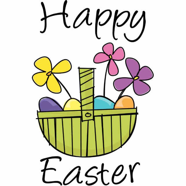 Photo Sculpture Joyeux panier de Pâques (Devant)