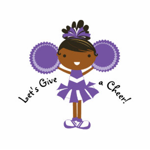 Photo Sculpture KRW Purple Pom-pom girl Gâteau d'anniversaire Top