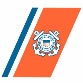 Photo Sculpture La garde côtière emballant la sculpture en rayure