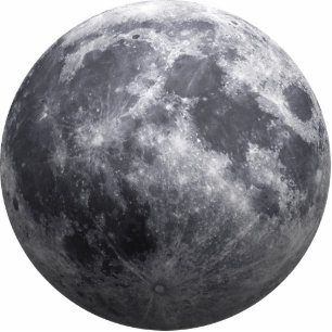 Photo Sculpture La lune - effet 3D