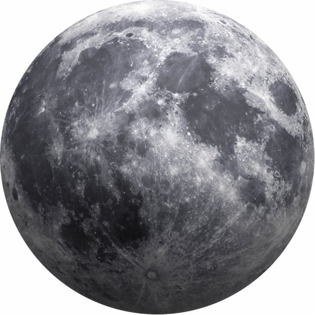 Photo Sculpture La lune - effet 3D (Devant)