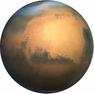 Photo Sculpture La planète Mars - Effet 3D