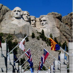 Photo Sculpture Le Dakota du Sud le mont Rushmore