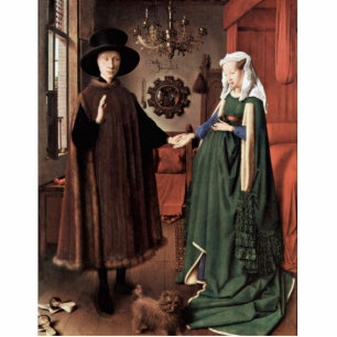 Photo Sculpture Le portrait d'Arnolfini le mariage d'Arnolfini par