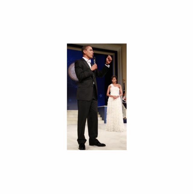 Photo Sculpture Le Président Barack Obama et Michelle (Devant)