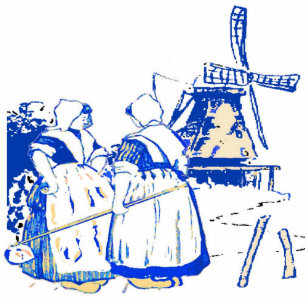 Photo Sculpture Les Femmes Néerlandaises À Windmill