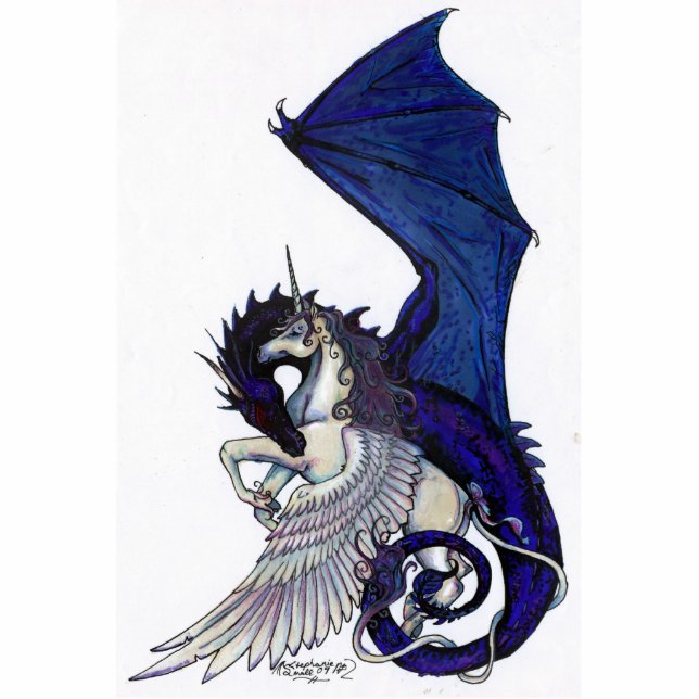 Photo Sculpture Licorne et dragon (Devant)