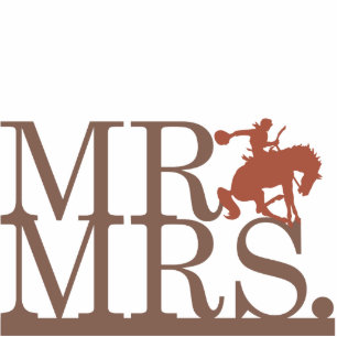 Photo Sculpture M. & Mme Bronco Cake Topper