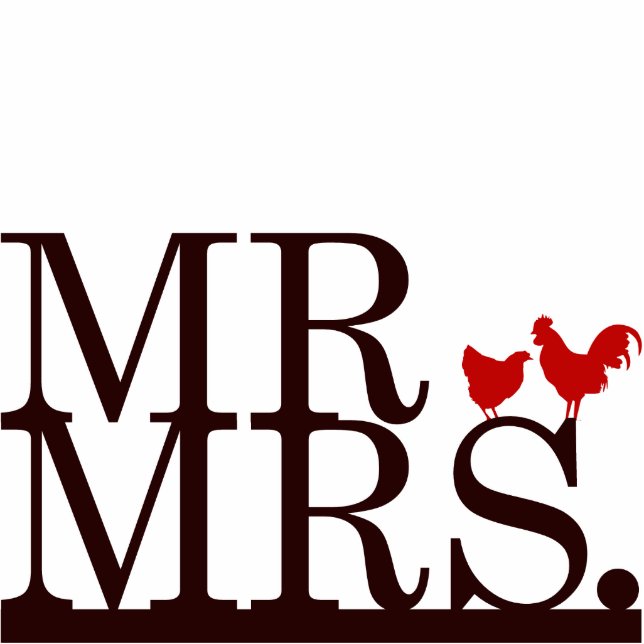 Photo Sculpture M. & Mme Farmer Cake Topper (Devant)