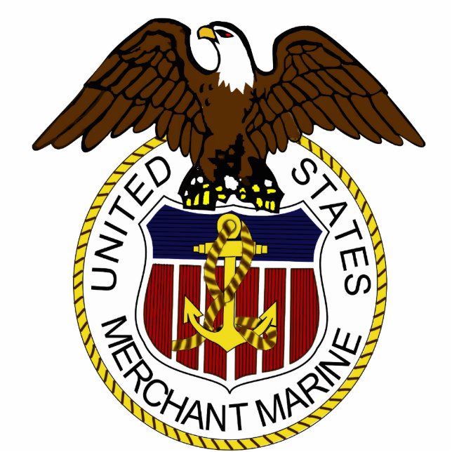 Photo Sculpture Marins de joint de marine marchande des Etats-Unis (Devant)