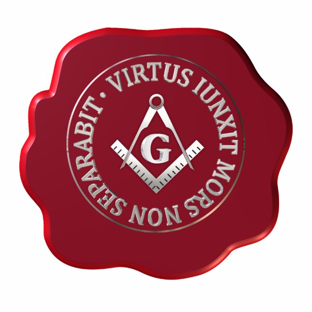 Photo Sculpture Masonic sceau de cire (Devant)