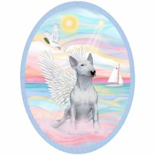 Photo Sculpture Mer céleste - White Bull Terrier 1